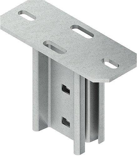 KI 80, Schraubkopfplatte für Profil I 80, Stahl, feuerverzinkt DIN EN ISO 1461, inkl. Zubehör