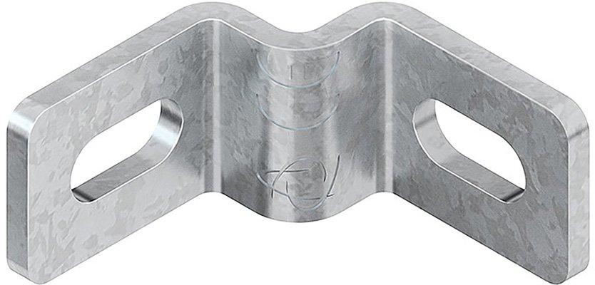 WWI 80, Wandanschlusswinkel, gleichschenklig, für Profil I 80, Stahl, feuerverzinkt DIN EN ISO 1461, inkl. Zubehör