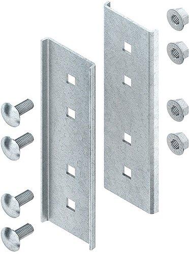 VBI 80, Längsverbinder für Profil I 80, Stahl, feuerverzinkt DIN EN ISO 1461, inkl. Zubehör