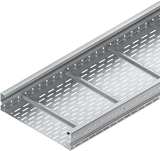 WRL 105.200 =6m, Weitspannkabelrinne, 105x200x6000 mm, t=1,5 mm, gelocht, Stahl, bandverzinkt DIN EN 10346