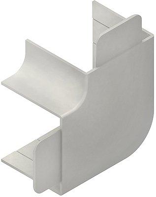 HW60130.3, Vertikaleck 90°, mit Laschen, 60x129 mm, reinweiß