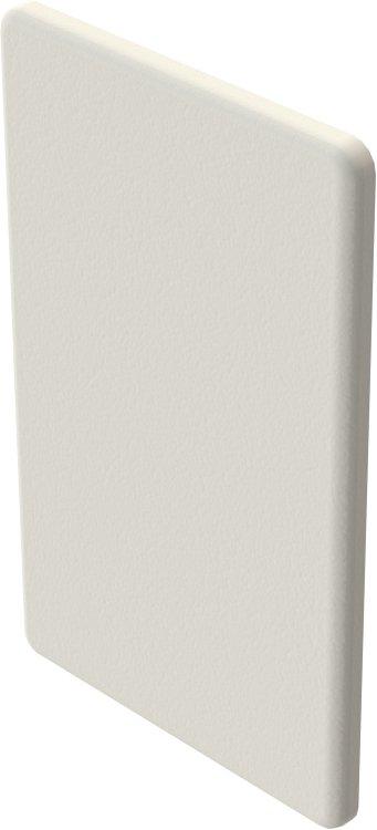 HBE1308.3, Endstück, 133x66 mm, reinweiß