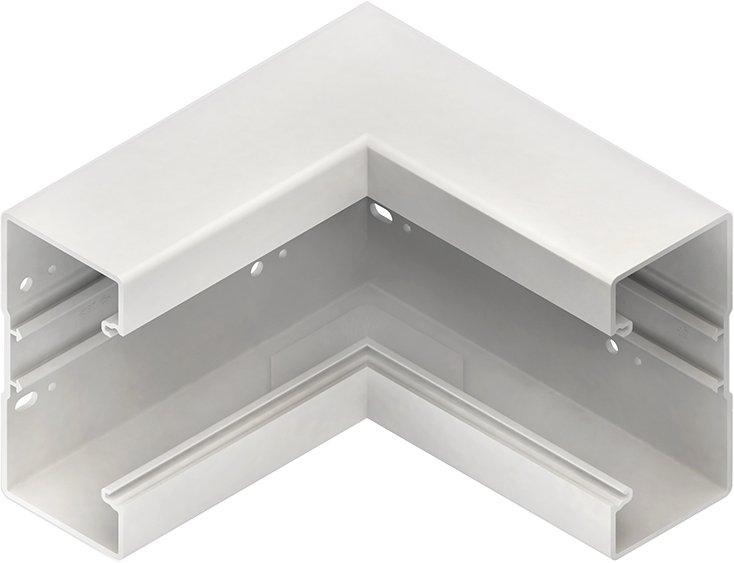 HBI1708.3, Inneneck 90°, mit Bodenlochung, 173x66 mm, reinweiß