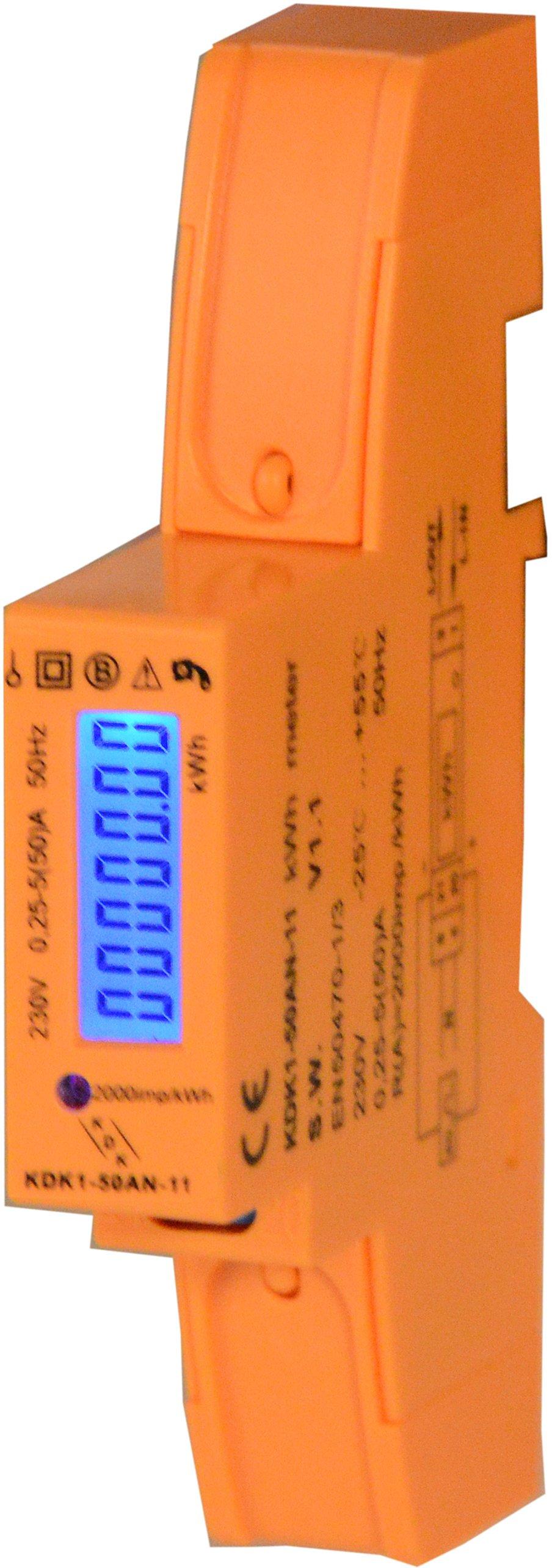 H460550-LCD, Wechselstrom-Hutschienenzähler für Direktanschluss, 5(50)A, 1TE breit,