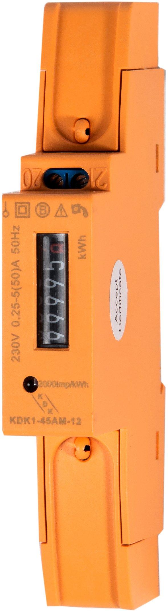 H460550-R, Wechselstrom-Hutschienenzähler für Direktanschluss, 5(50)A, 1TE breit,