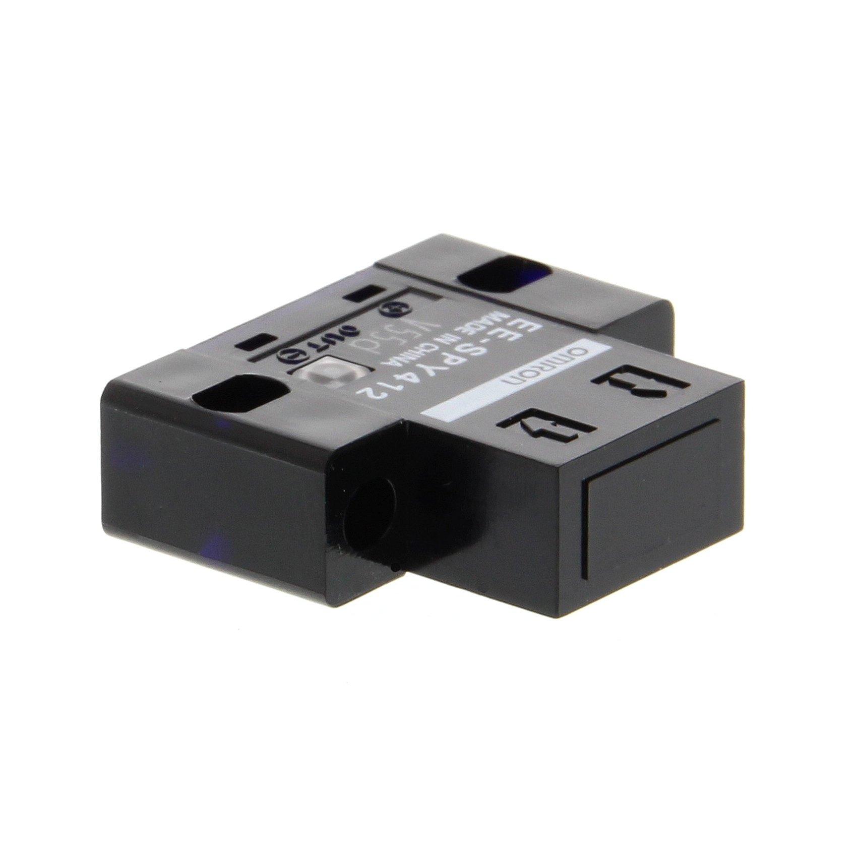 EE-SPY412, Miniatur-Lichttaster, fokusiert mit Hintergrundunterdrückung, Bauform vertikal (axial), Schaltabstand 2-5 mm, hellschaltend, NPN, Steckanschluss