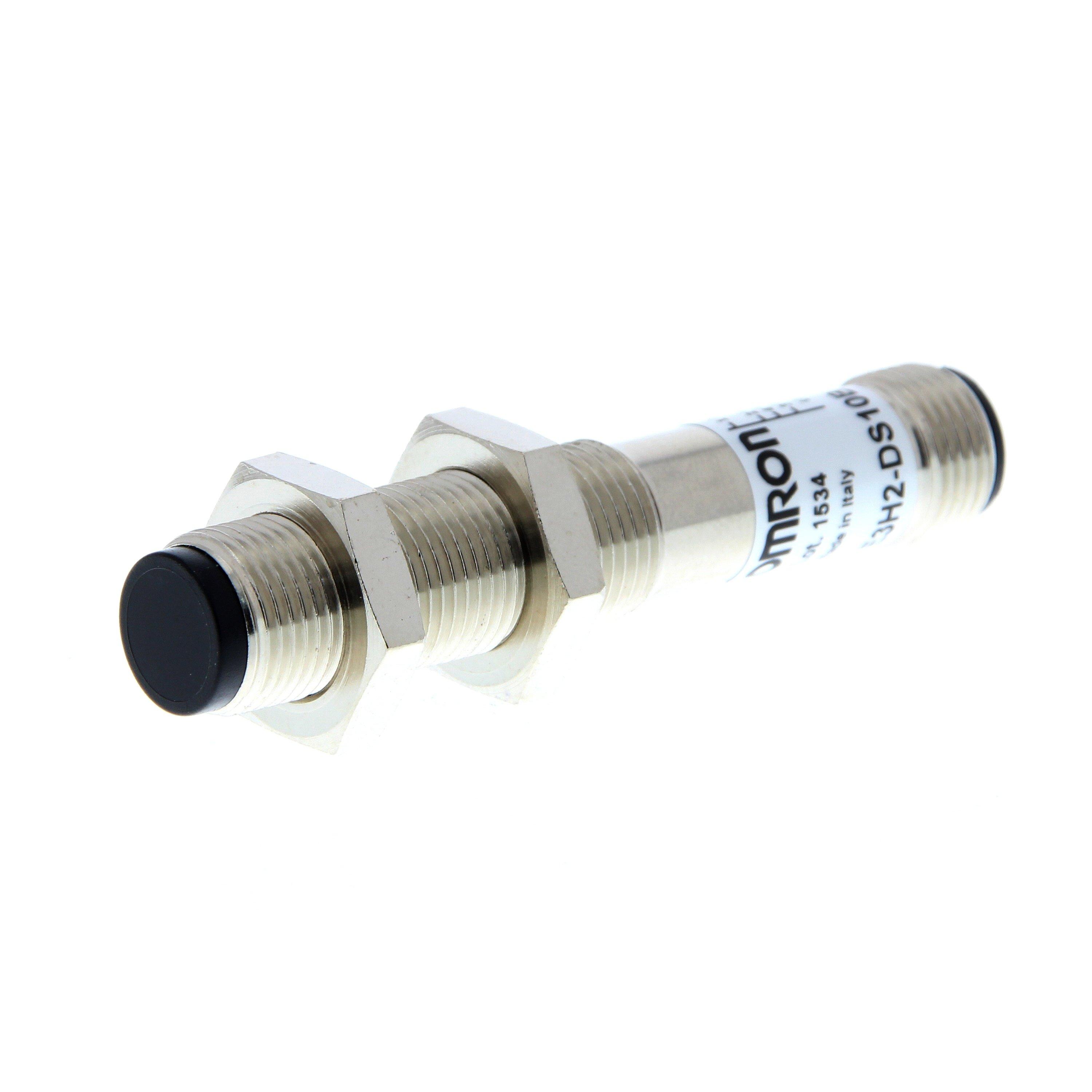 E3H2-DS10B4M-M1, Fotoschalter, Reflexionslichttaster, Tastweite 100mm, Messing-Gehäuse, M12, PNP, LON/DON, M12 Stecker
