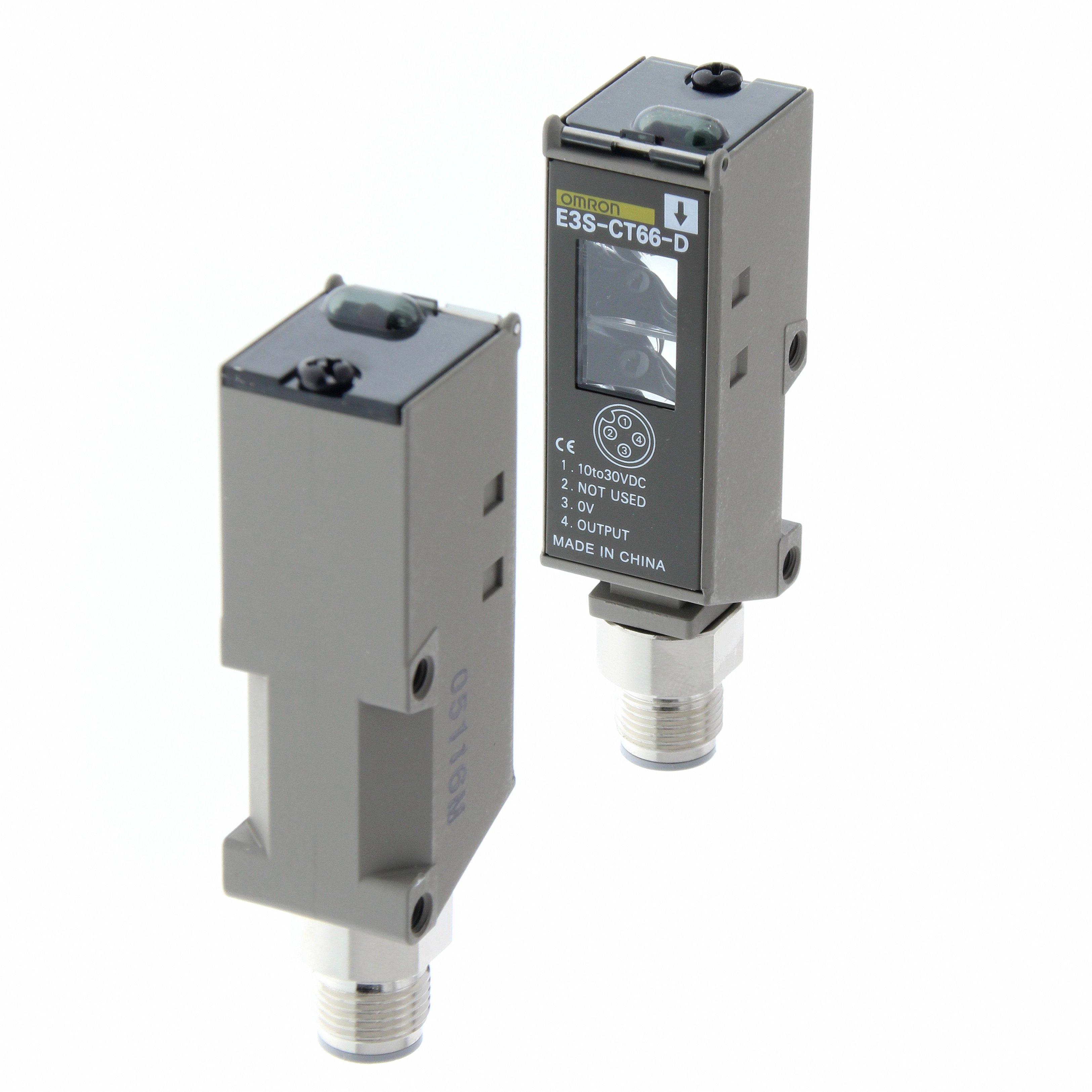 E3S-CT66, Optischer Sensor, Einweglichtschranke, 30 m, DC, 3-adrig, NPN/PNP, vertikal polarisiertes Licht, M12 steckbar