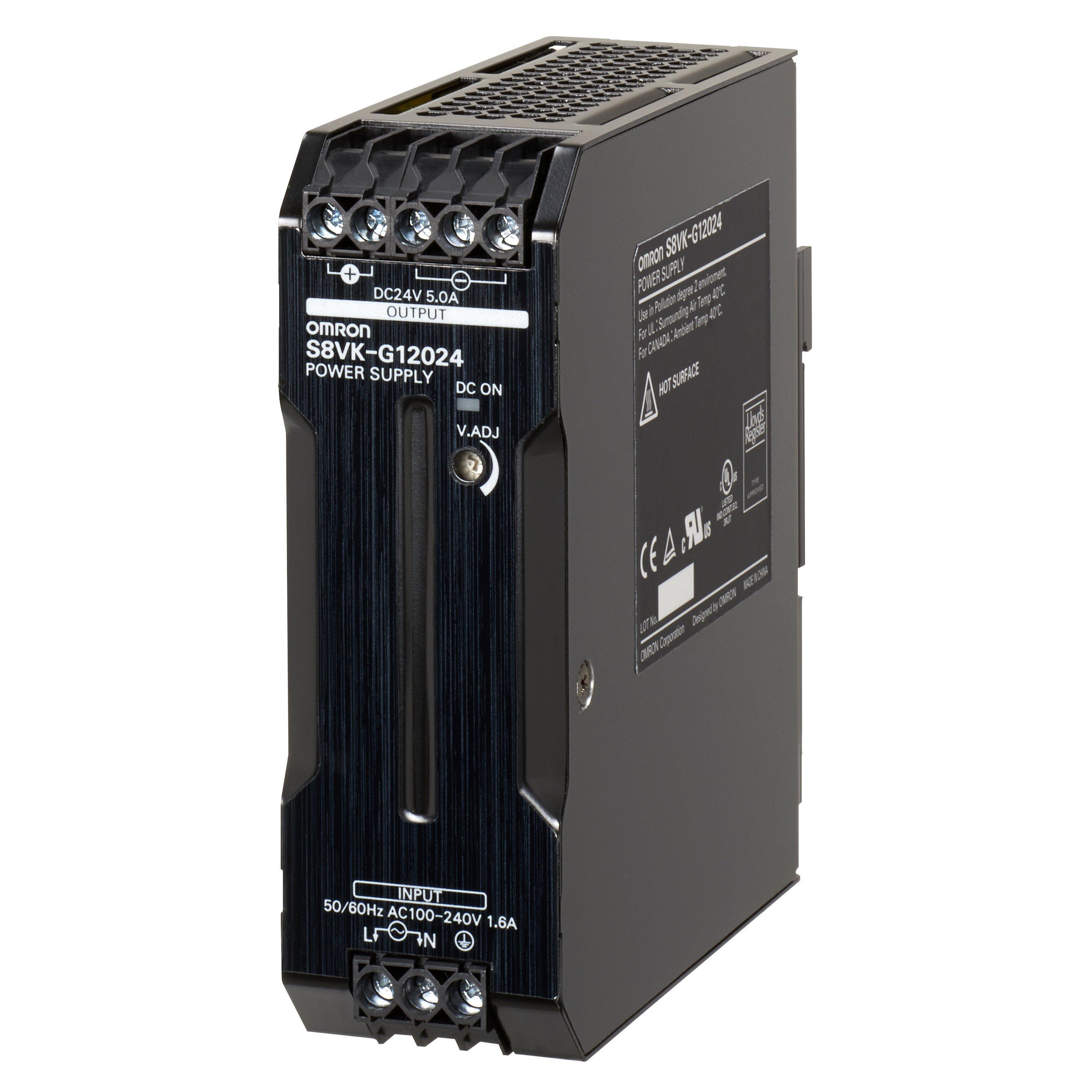 S8VK-G12024, Schaltnetzteil - PRO Linie, 120 W, 100 bis 240 VAC Eingang, 24 VDC 5A Ausgang, Power Boost,  DIN-Schienenmontage
