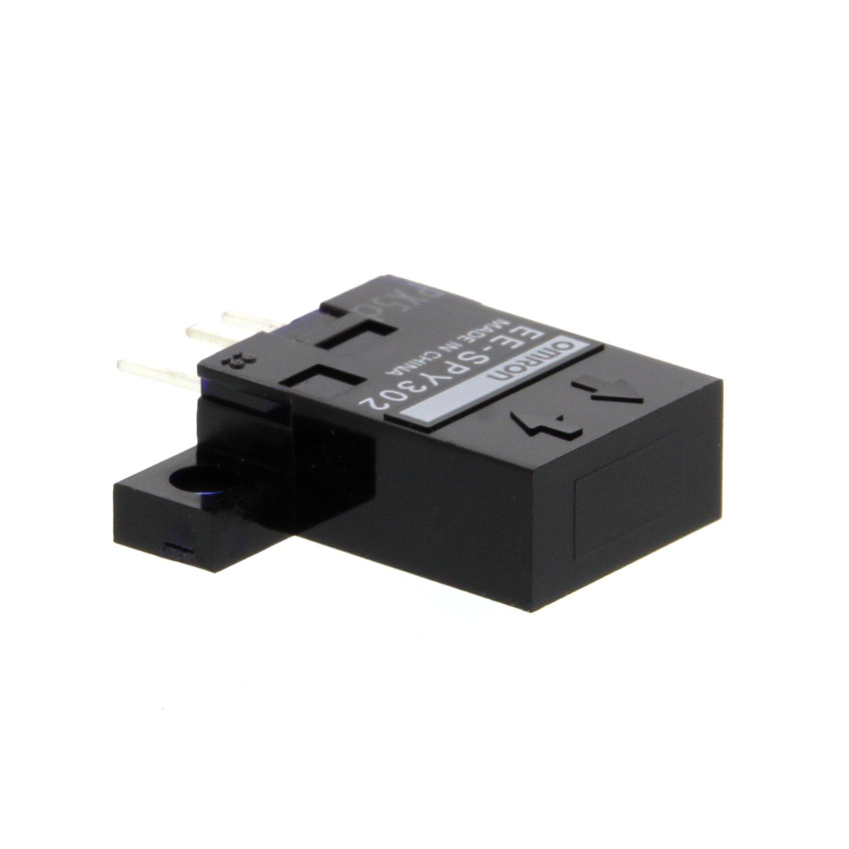 EE-SPY302, Miniatur-Lichttaster, Bauform horizontal (radial), Schaltabstand 5 mm, hellschaltend, NPN, Steckanschluss
