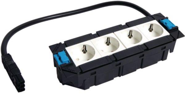 GTV4RW0ROWA325, Gerätebecher 4 x STD rw Wago 3x2,5mm²
