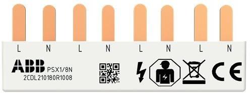 PSX1/8N, Phasenschiene FlexLine 1P+N, 8Pins, 4 TE, 10qmm L-N-L-…