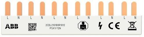 PSX1/12N, Phasenschiene FlexLine 1P+N, 12Pins, 6 TE, 10qmm L-N-L-…
