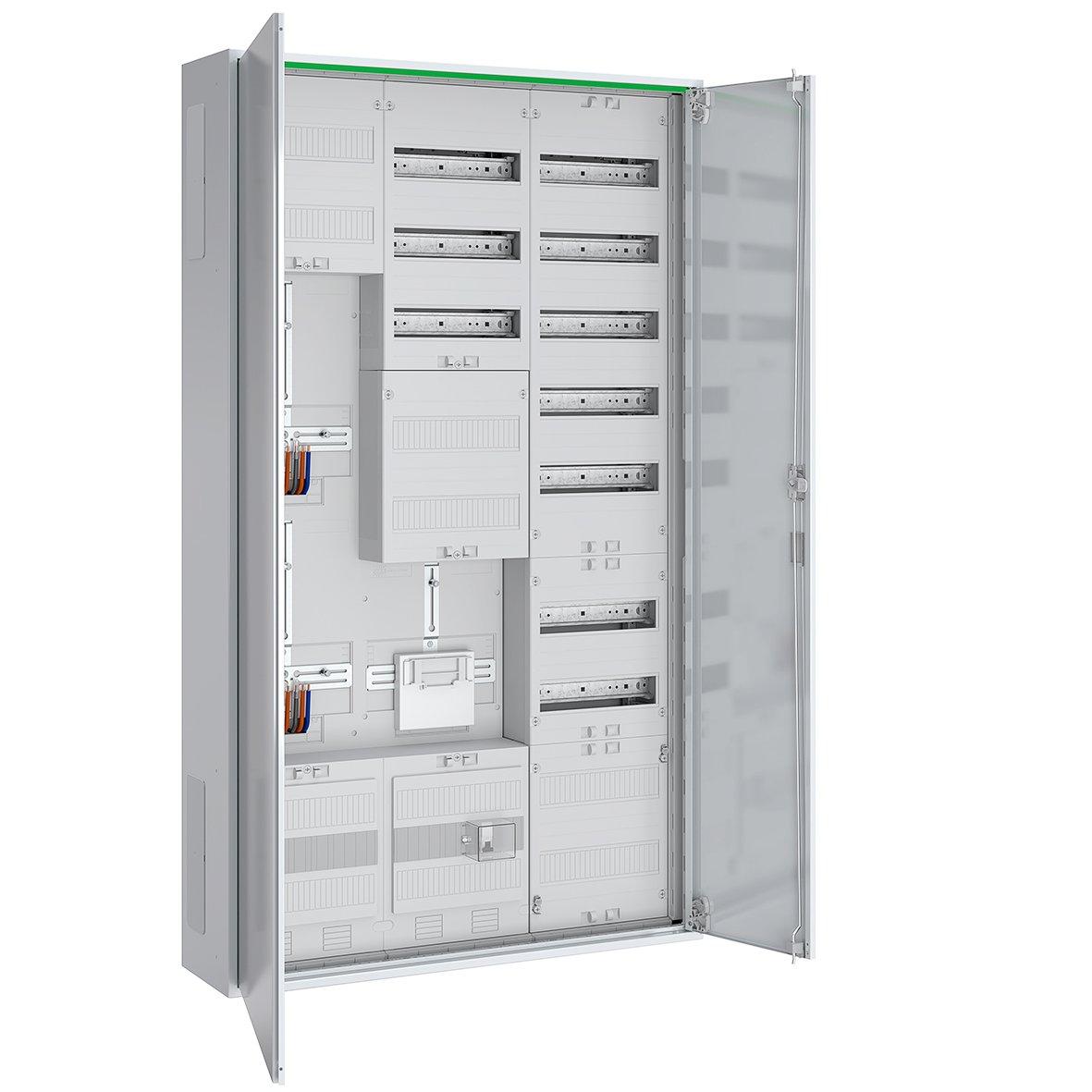 ABNRS309Z1412, Zählerschrank 3Pkt 2Z 1T 1V 1APZ HLAK IP44 SKII 5-polig BxHxT: 800x1400x210mm