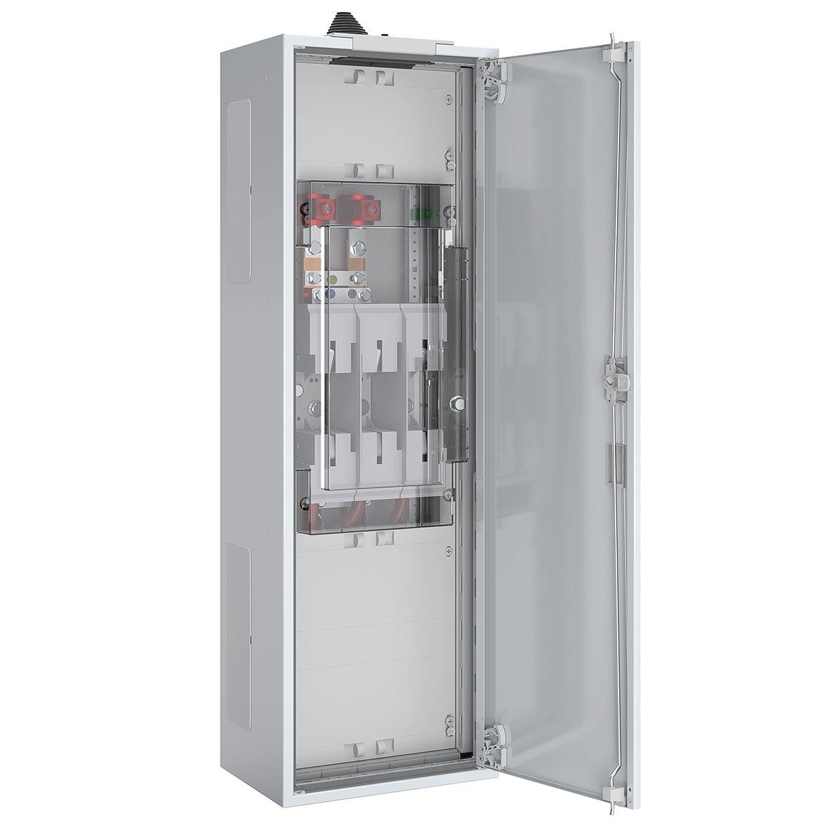 ABNRA106F01, Hausanschluss-Schrank SaS 5-polig 250A NH2/UT IP54, BxHxT: 300x950x210mm nach TAB EWE