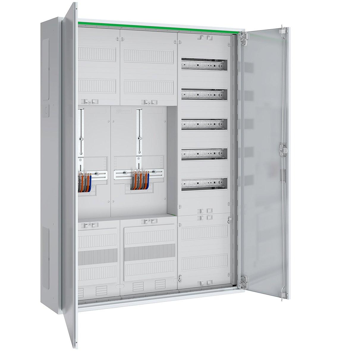 ABNRS307Z0072, Zählerschrank 3Pkt 2Z 1V 1APZ HLAK/Kanal IP44 SKII 5-polig BxHxT: 800x1100x210mm