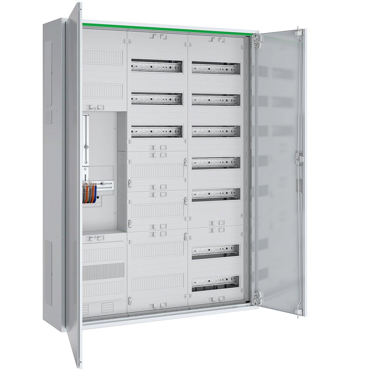 ABNRS307Z0471, Zählerschrank 3Pkt 1Z 2V 1APZ HLAK/Kanal IP44 SKII 5-polig BxHxT: 800x1100x210mm