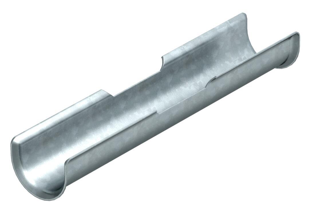 2058 LW 50, Langwanne für Bügelschelle 46-52mm 44-50, 200mm Stahl bandverzinkt