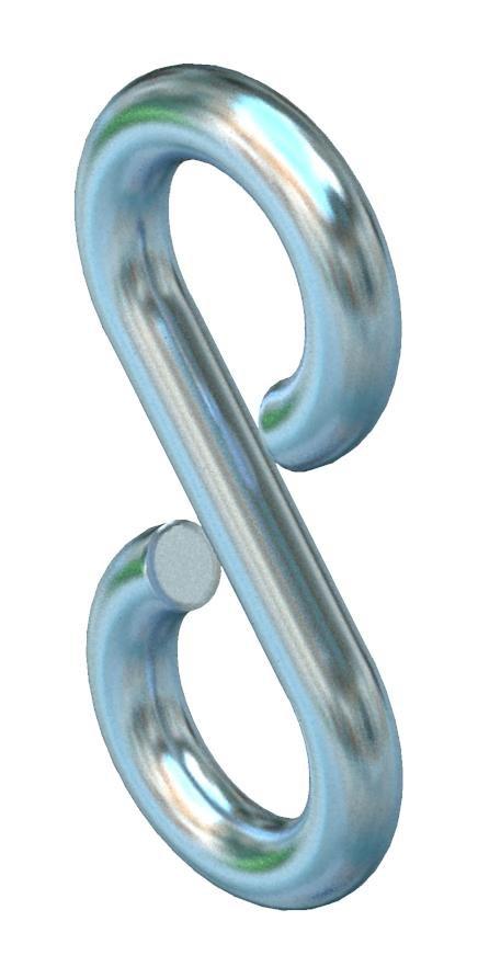 SH 40 G, S-Haken 40x4mm Stahl galvanisch verzinkt