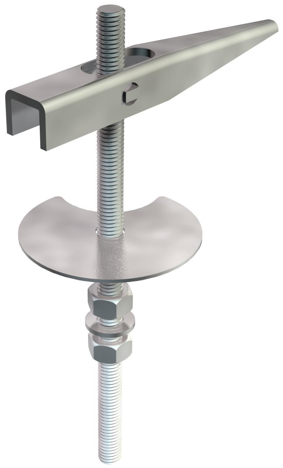 456 M5x100 G, Kippdübel M5x100mm Stahl galvanisch verzinkt