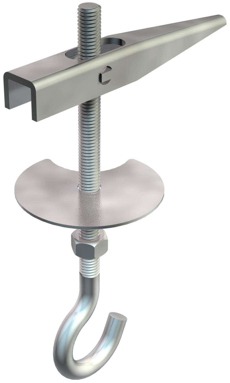 455 M5x100 G, Kippdübel mit Deckenhaken M5x100mm Stahl galvanisch verzinkt