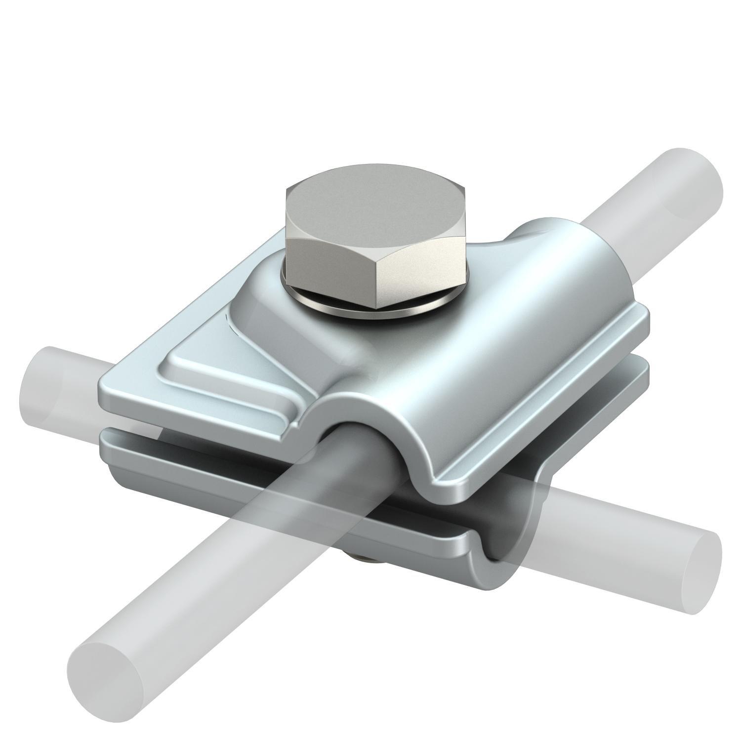 249 8-10 ALU, Schnellverbinder Vario 44x44mm Aluminium