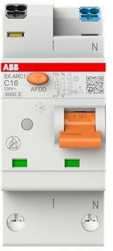 SX-ARC1 C16, AFDD mit Sicherungsautomat C-Char., 6 kA, 16 A, 1P+N, 2TE