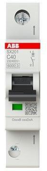 SX201-C40, Sicherungsautomat Flexline C-Char., 6kA, 40A, 1P FlexLine Push-in Technologie
