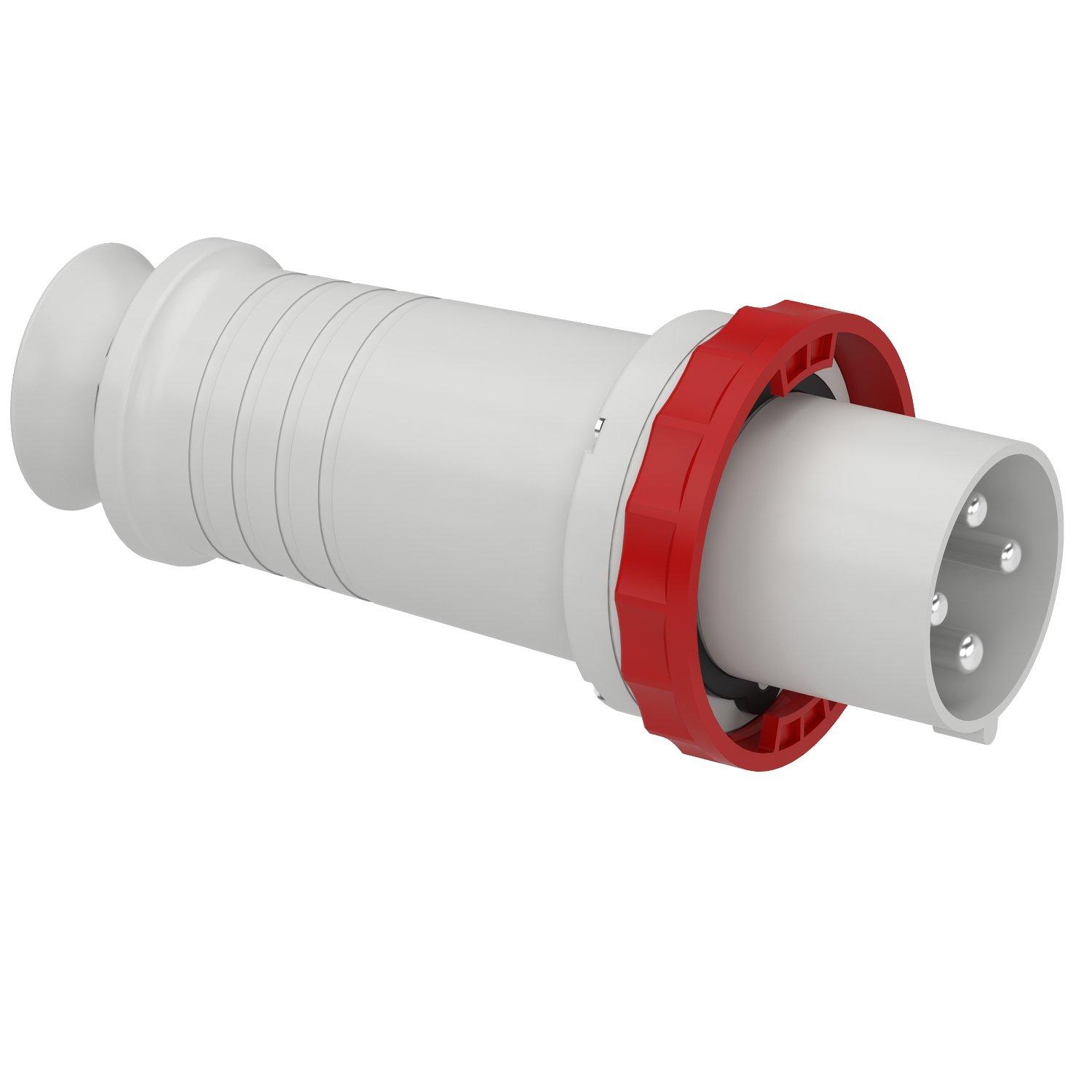 81394, CEE Stecker, Schraubklemmen , 125A, 3p+E, 380-415 V AC, IP67