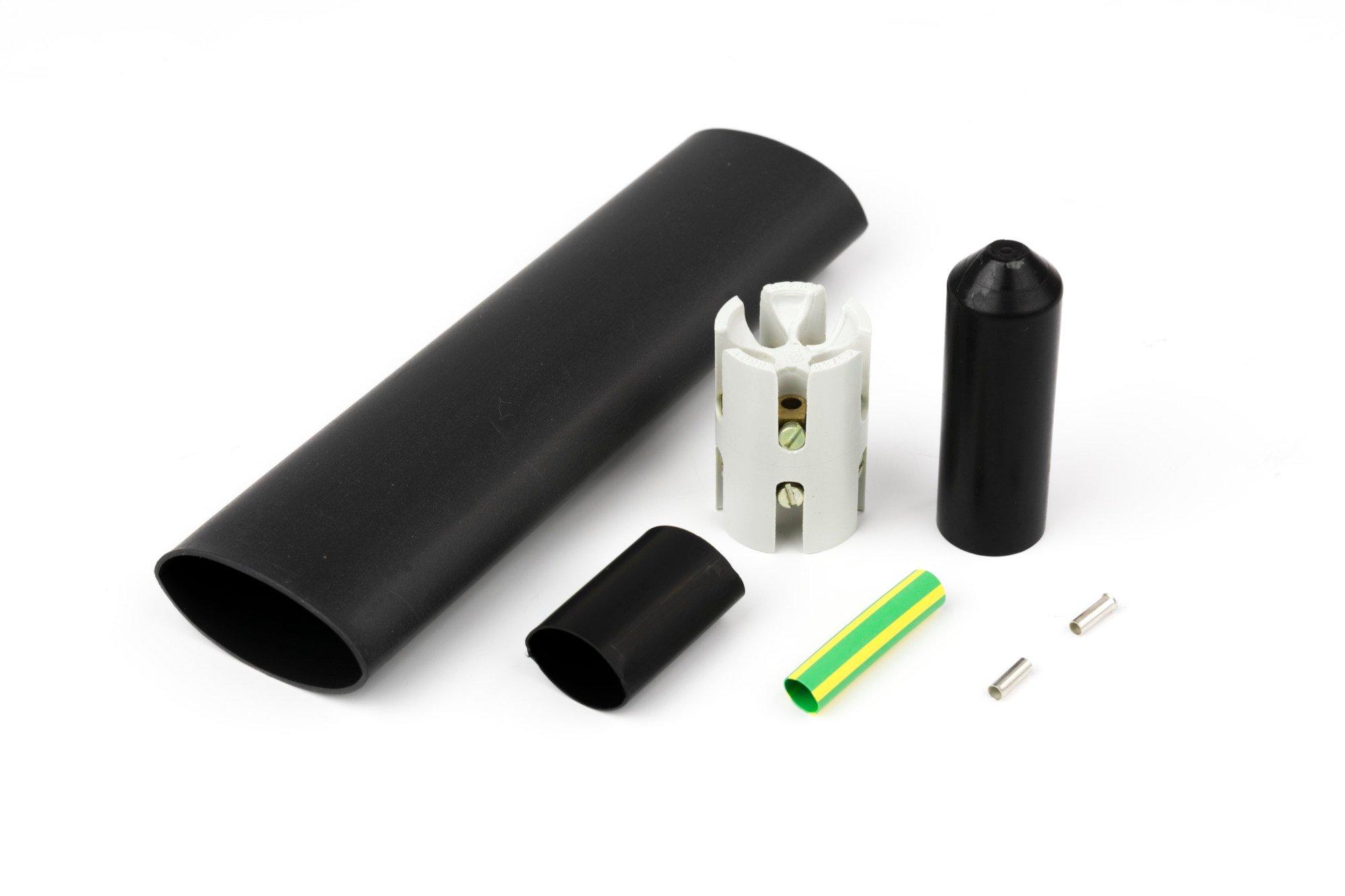 Heizband Anschlussgarnitur, Heizband Anschlussgarnitur, mit Klemmstein zur Kaltleiterverbindg.