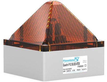 QUADRO F12-3G/3D 24 DC AM, Blitzleuchte QUADRO F12 3G/3D ATEX orange,24DC,7,5J,IP66