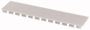 BS-12MF-GY, Leerplatzabdeckung, 12 SU, grau, fein gerippt
