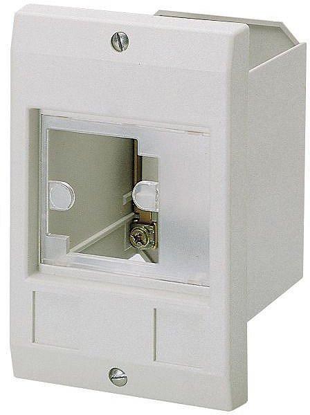 E-PKZ0, Montageblech-Schirm, E-PKZ0, H x B x T = 129 x 85 x 96 mm, Einbau, Ausschnitt mit Kappenmass, IP41