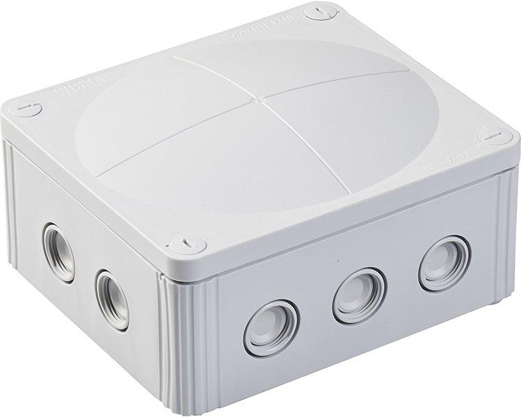 HFRAK1210/L RAL7035, FR-Kabelabzweigkasten IP66/67 160x140x81 mm (Preis per 100)