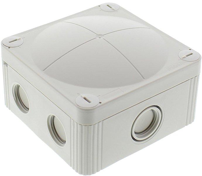 HFRAK407/L RAL7035, FR-Kabelabzweigkasten IP66/67 95x95x60 mm (Preis per 100)