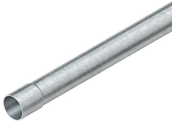 NSRSTMR20FV.01, Muffenrohr, Stahl feuerverzinkt, einseitige Muffe, Rohr-A-Ø 20 mm, L=3000 mm