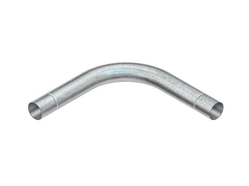 NSRSTSRB63FV.01, Steckrohrbogen 90°, Stahl, feuerverzinkt, für Rohr-Ø 63 mm, Innenradius 292,3 mm