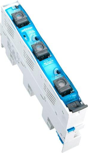 31575, D0-Reiter-Lasttrennschalter mit Sicherungen, für 3-poliges System für D01 und D02-Sicherungen, mit LED  E18 / 63 A / 3P