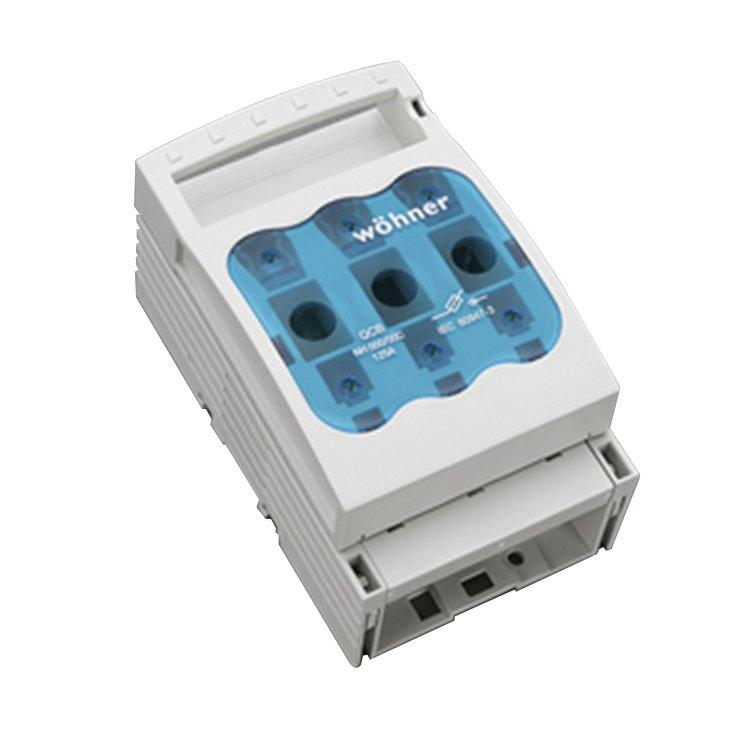 33217, NH-Sicherungs-Lasttrennschalter Gr. 000, 125 A, Aufbau Rahmenklemme