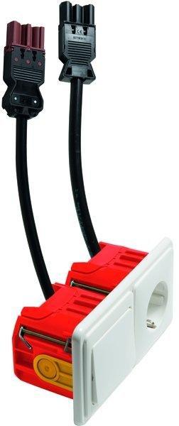 H 80.516/6611/672.02 GE30 BW V, Socketline Connect Geräte-Kombination,STANDARD Basis reinweiß