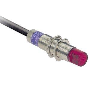( XU5M18MB230W alt ), XU5-Optoe. Sen., Lichttaster, 90°, dig., Sn 0,4m, 24-240V AC/DC, 2m