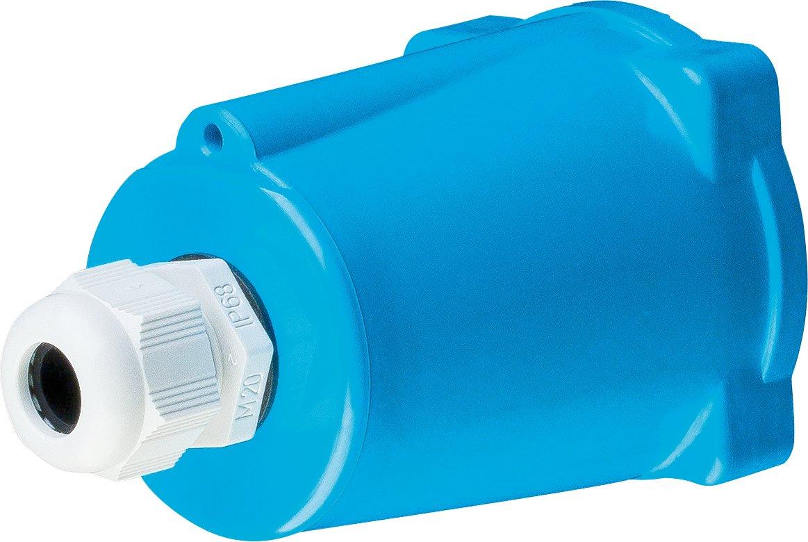 514P032P, GRIFF GERADE POLY BLAU Size.4 KABELVERSCHRAUBUNG M32 14-25MM