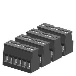 6ES7292-2BF30-0XB0, SIMATIC S7-1200 Klemmblock vergoldet 6 Pins, Push-In für Analog-CPUs VPE 4