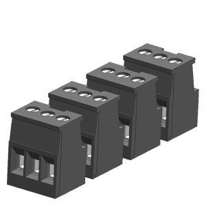 6ES7292-2BC30-0XA0, SIMATIC S7-1200 Klemmblock vergoldet 3 Pins, Push-In VPE 4