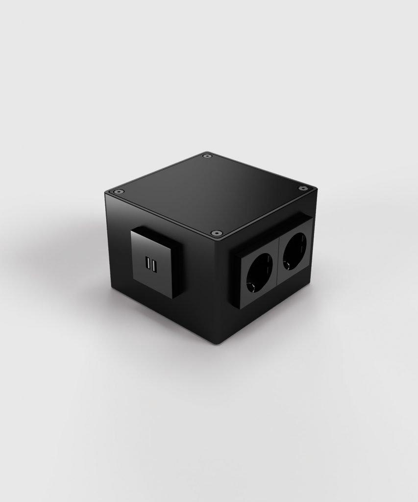 1206-2-9, 4x Schuko, 2x USB Laden 2f.,
