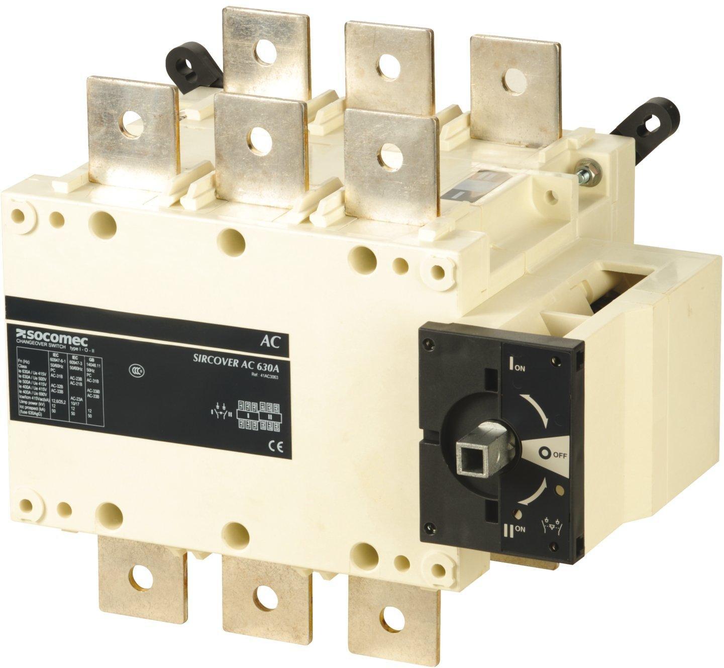 41AC3063, Manuell betätigter Lastumschalter SIRCOVER I-0-II 3P 630A