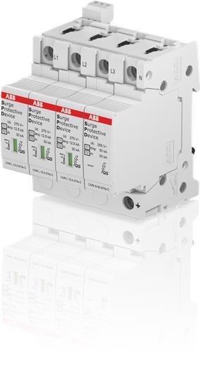 OVR T1-T2 3N 12.5-275s P TS QS, Kombi-Ableiter T1-T2 12.5kA/Pol, TT/TNS 3+N, Uc 275 V, Up 1, 3 kV TS