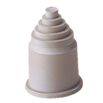 RQE, AD13,0, Endtülle mit Kabelauslass für Wellschlauch, grau AD 13,0