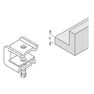 MKD 21 M6, Montageklemme,Ausführung mit Gewinde M6