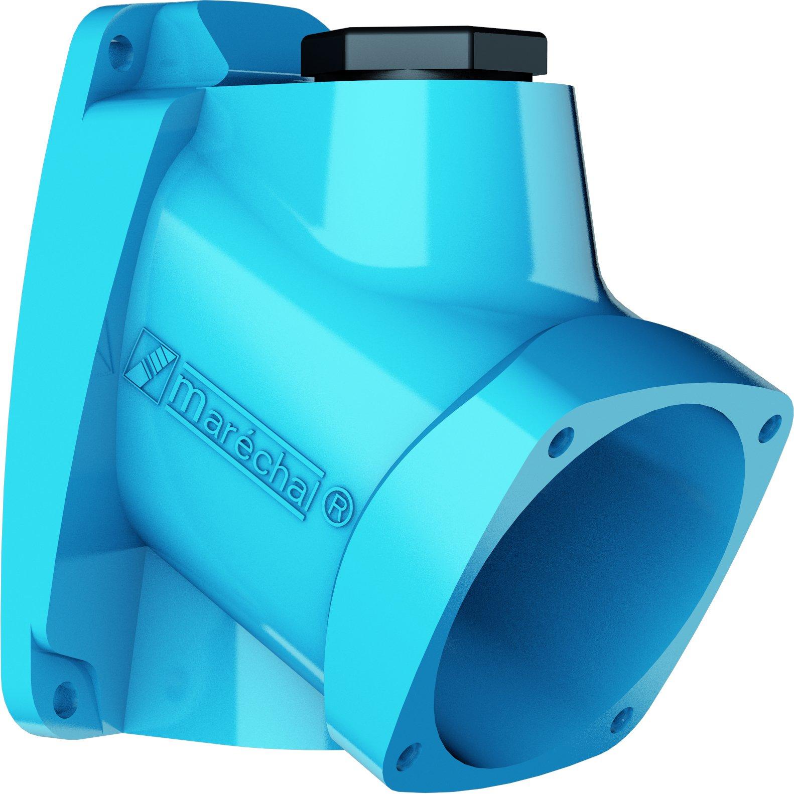 511B3M20, WANDSOCKEL 30 GRAD POLY BLAU Size.1 M20